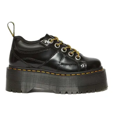 Kožené polobotky Dr. Martens 5i Quad Max dámské, černá barva, na platformě, DM31423001