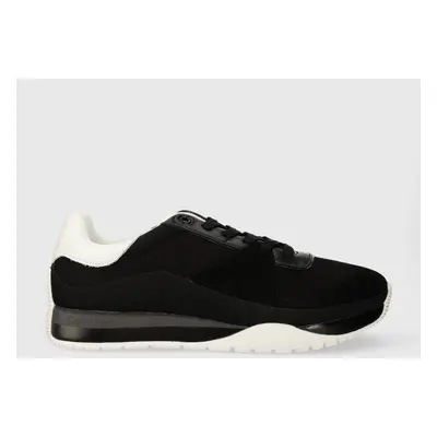 Sneakers boty Calvin Klein LOW TOP LACE UP černá barva, HM0HM01286