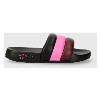 Pantofle Roxy x Rowley dámské, černá barva