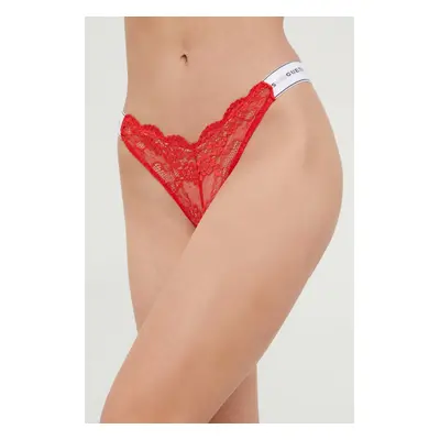 Tanga Guess BELLE červená barva, O3RE08 KBBT0