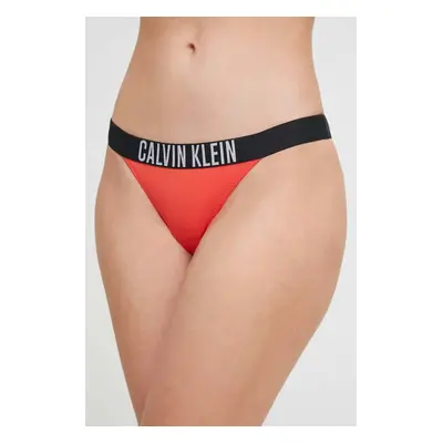 Plavkové kalhotky Calvin Klein oranžová barva