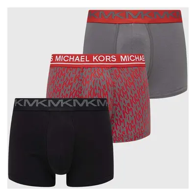 Boxerky Michael Kors 3-pack pánské, červená barva, 6S41T10033