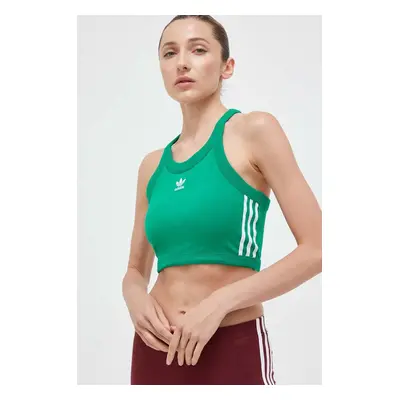 Top adidas Originals dámský, zelená barva