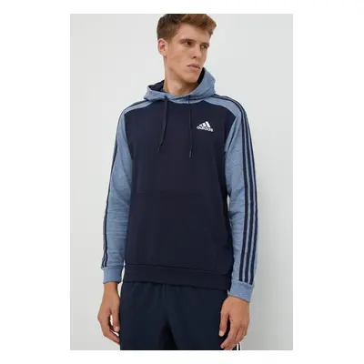 Mikina adidas pánská, tmavomodrá barva, hladká