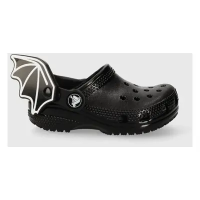 Dětské pantofle Crocs 209232 CROCS CLASSIC I AM BAT CLOG T černá barva