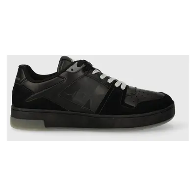 Sneakers boty Calvin Klein Jeans BASKET CUPSOLE LOW LTH NBS LUM černá barva, YM0YM00869