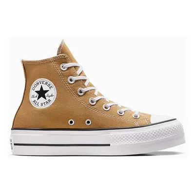 Kecky Converse Chuck Taylor All Star Lift dámské, béžová barva, A07210C