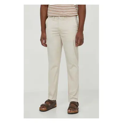 Kalhoty Pepe Jeans SLIM CHINO 2 pánské, béžová barva, jednoduché, PM211699