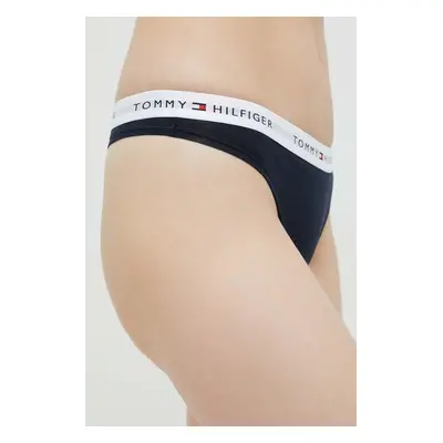 Tanga Tommy Hilfiger tmavomodrá barva, UW0UW03835