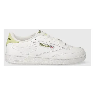 Kožené sneakers boty Reebok Club C 85 bílá barva