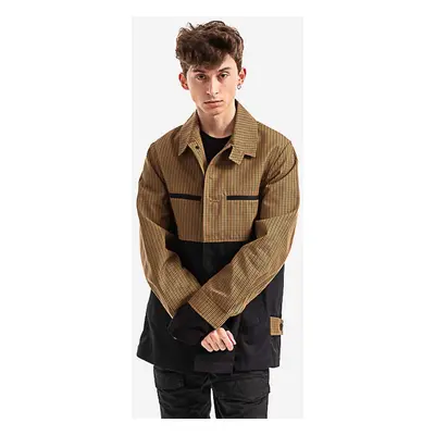 Bunda Wood Wood Reno Tech Twill Jacket 12215902-5124 KHAKI pánská, hnědá barva, přechodná