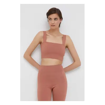 Top Calvin Klein dámský, hnědá barva, K20K205748