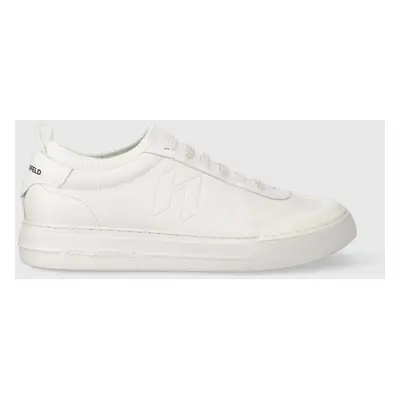 Kožené sneakers boty Karl Lagerfeld T/KAP KC bílá barva, KL51423