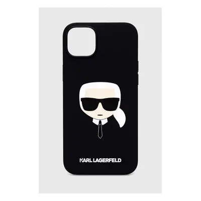 Obal na telefon Karl Lagerfeld iPhone 14 Plus 6,7" černá barva