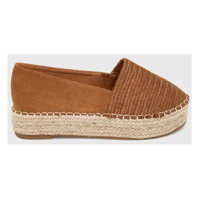 Espadrilky Answear Lab hnědá barva, na platformě