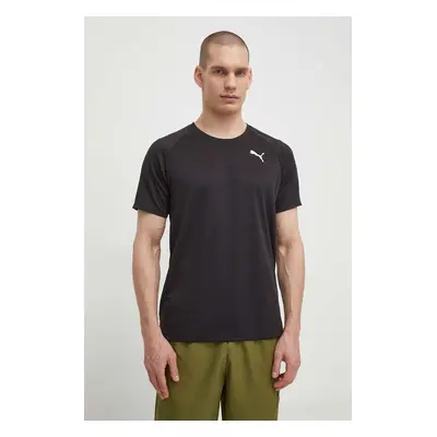 Tréninkové tričko Puma Fit Full Ultrabreathe černá barva, s potiskem, 524930