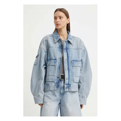 Džínová bunda G-Star Raw dámská, přechodná, oversize, D24942-D436