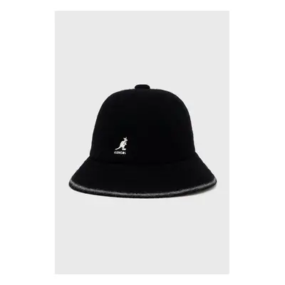 Vlněný klobouk Kangol černá barva, vlněný, K3181ST.BO013-BO013