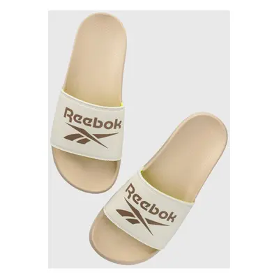 Pantofle Reebok dámské, béžová barva