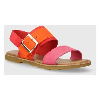 Semišové sandály Sorel ELLA III SLINGBACK dámské, růžová barva, 2069721617