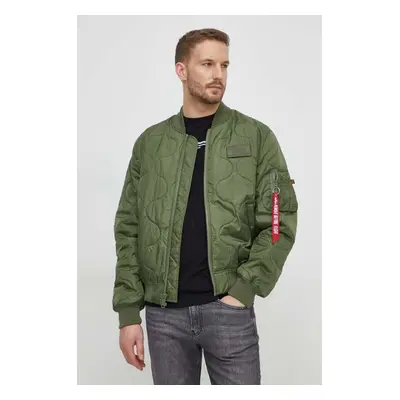 Bomber bunda Alpha Industries MA-1 ALS zelená barva, přechodná