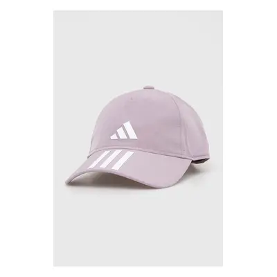 Kšiltovka adidas Performance fialová barva, s potiskem, IP2768