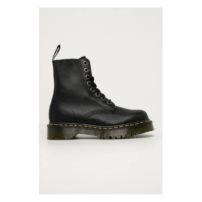 Kožené workery Dr. Martens 1460 Pascal Bex Pisa dámské, černá barva, na plochém podpatku, 262060