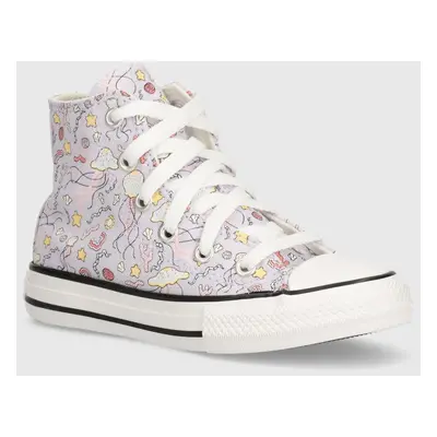 Dětské tenisky Converse CHUCK TAYLOR ALL STAR fialová barva, A03578C