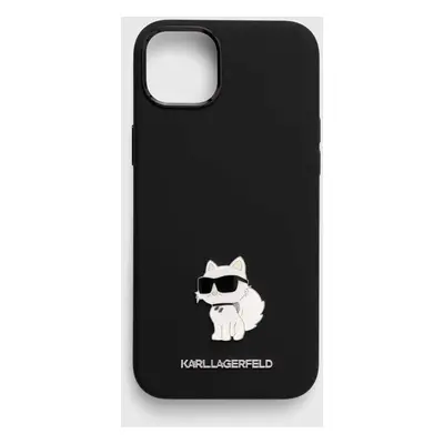 Obal na telefon Karl Lagerfeld iPhone 15 Plus / 14 Plus 6.7'' černá barva