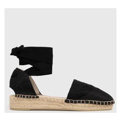 Espadrilky Answear Lab černá barva