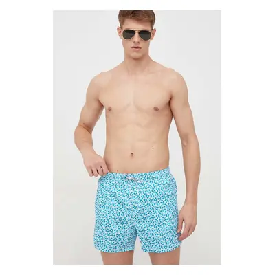 Plavkové šortky Pepe Jeans P PRINT SWIMSHORT tyrkysová barva, PMB10394