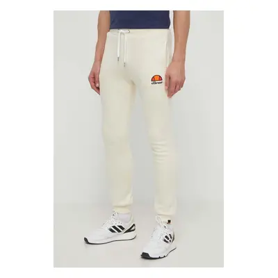 Tepláky Ellesse Ovest Jog Pant béžová barva, s potiskem, SHV01763