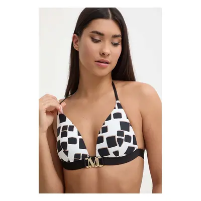 Plavková podprsenka Max Mara Beachwear černá barva, mírně vyztužený košík, 2416821249600