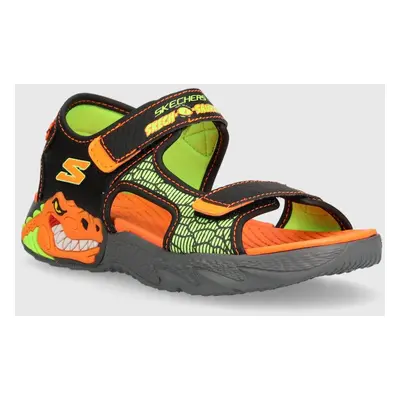 Dětské sandály Skechers CREATURE-SPLASH černá barva