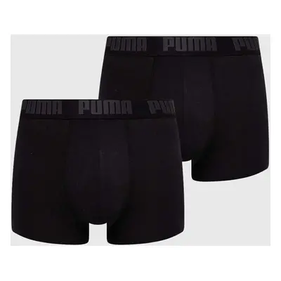 Boxerky Puma 2-pack pánské, černá barva, 938320