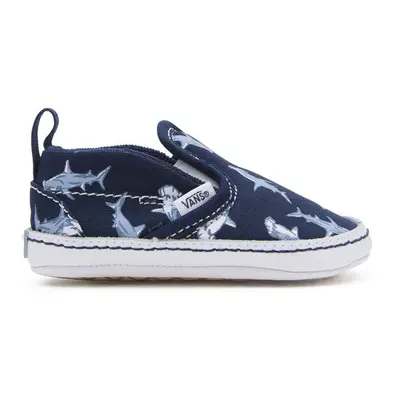 Dětské boty Vans Slip-On V Crib zelená barva