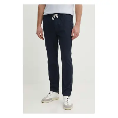 Kalhoty Pepe Jeans GYMDIGO PULL ON PANT pánské, tmavomodrá barva, ve střihu chinos, PM211692