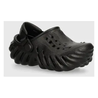 Dětské pantofle Crocs Echo Clog černá barva