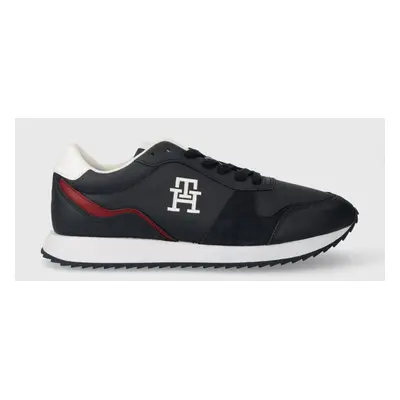 Sneakers boty Tommy Hilfiger RUNNER EVO LTH MIX tmavomodrá barva, FM0FM04959