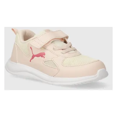 Dětské sneakers boty Puma Fun Racer AC Inf béžová barva