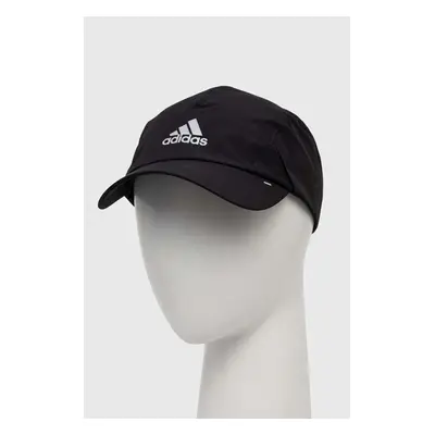 Kšiltovka adidas černá barva, s potiskem, IB2666