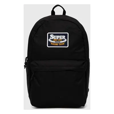 Batoh Superdry dámský, černá barva, velký, s aplikací, W9110383A-02A