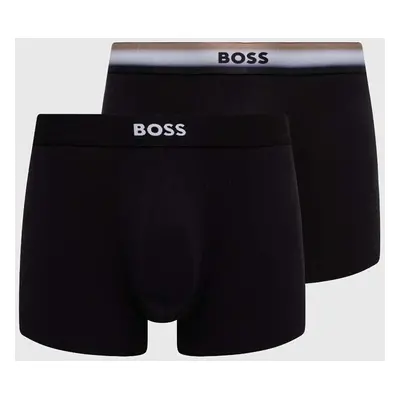 Boxerky BOSS 2-pack pánské, černá barva, 50514922