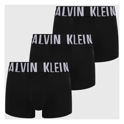 Boxerky Calvin Klein Underwear 3-pack pánské, černá barva, 000NB3608A