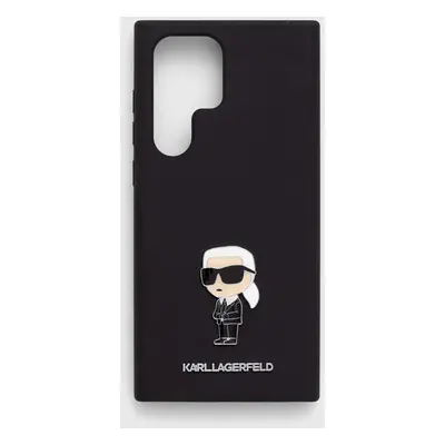 Obal na telefon Karl Lagerfeld S23 Ultra S918 černá barva