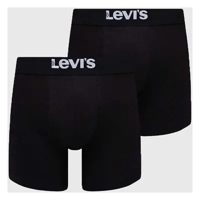 Boxerky Levi's 2-pack pánské, černá barva, 37149.0824-005