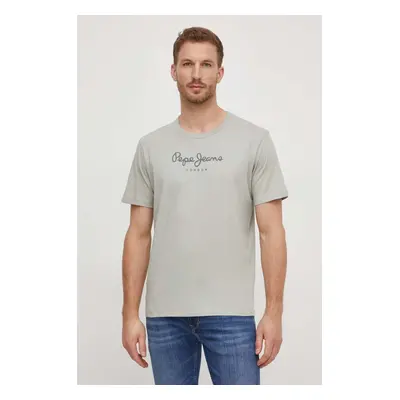 Bavlněné tričko Pepe Jeans Eggo N zelená barva, s potiskem, PM508208