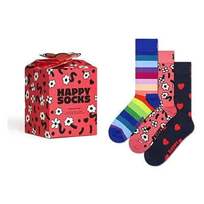 Ponožky Happy Socks Gift Box Flower Socks 3-pack