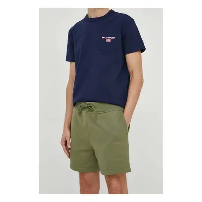 Kraťasy Polo Ralph Lauren pánské, zelená barva, 710934741