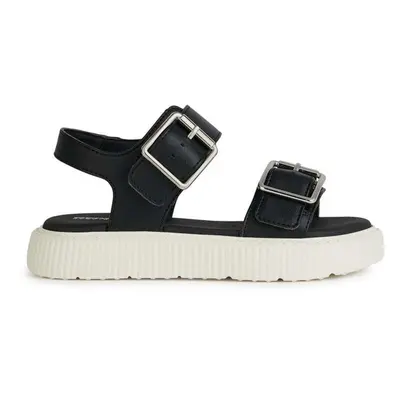 Dětské sandály Geox SANDAL KODETTE černá barva